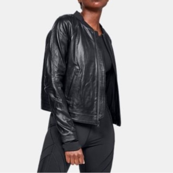 UA Misty Copeland Lambskin Leather Jacket - Picture 8 of 8